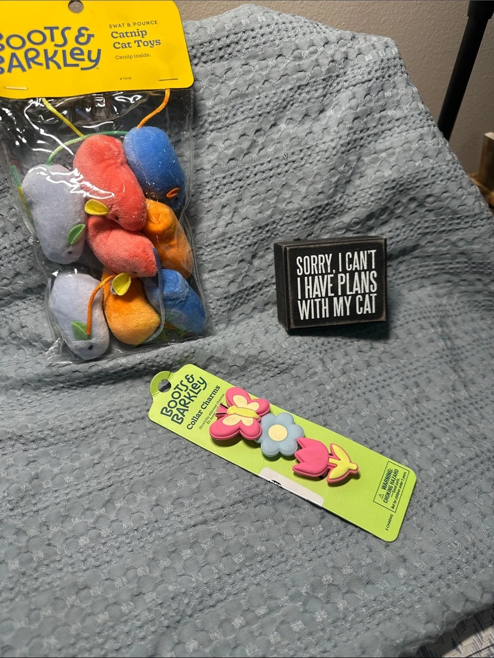 Boots & Barkley Bright Plush Catnip Toy Bundle -NWT